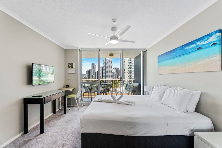 Bedroom 3, Moorings - HR Surfers Paradise, Gold Coast