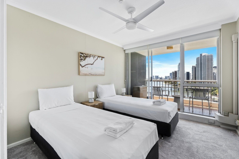 Bedroom 2, Moorings - HR Surfers Paradise, Gold Coast