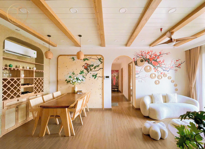 Armin Homes 3BR Wabi Sabi Apt Ecopark, Văn Giang