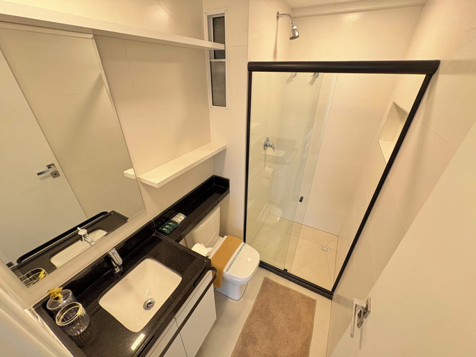 Bathroom, RN Studio Premium 403 - Vista Mar, Maceió (capital)