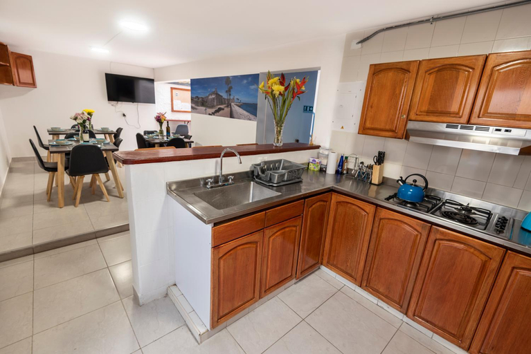 Kitchen, Air Guest House - Jacuzzi en Rooftop, Medellín