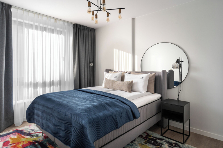 Bedroom 3, Lion Apartments - SCALA City Center, Gdańsk City