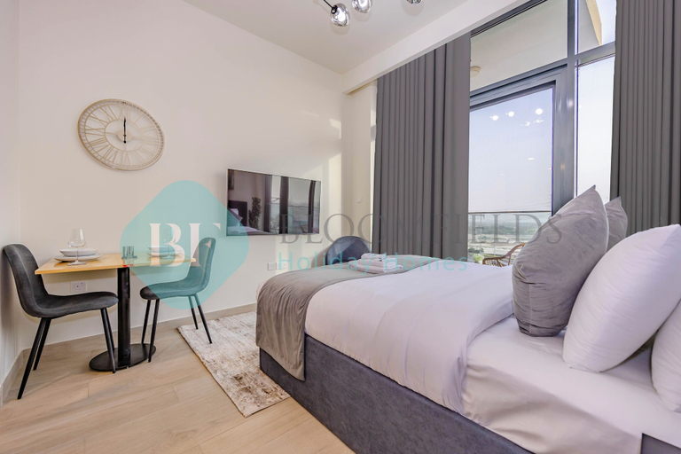 Bedroom 1, Bloomfields Studio-Azizi Riviera 46-Meydan, Dubai