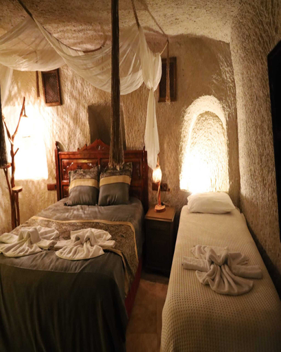 Bedroom, Ela cave house, Ürgüp