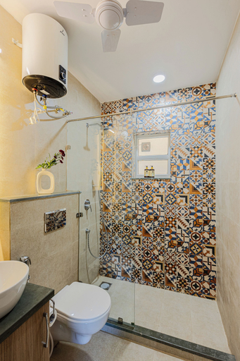 Bathroom 4, Alaya Stays Veera Marina 1BHK with Pool, North Goa