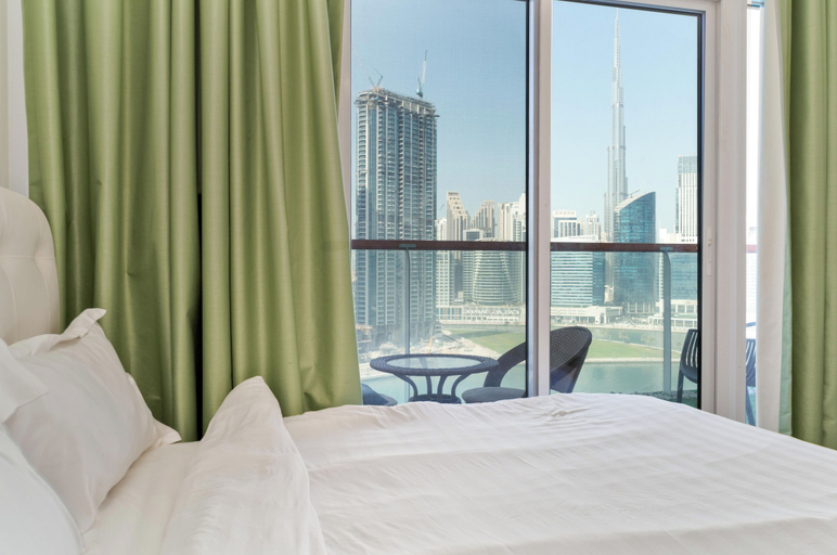 Bedroom 4, Studio with Canal Views by Bespoke, Dubai