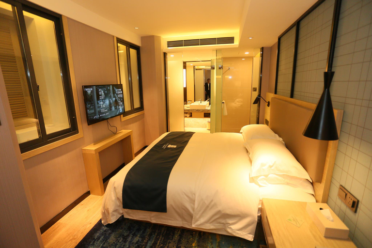 Bedroom, Echarm Hotel Chengdu Pidu Comprehensive Bonded Zone BOE, Chengdu