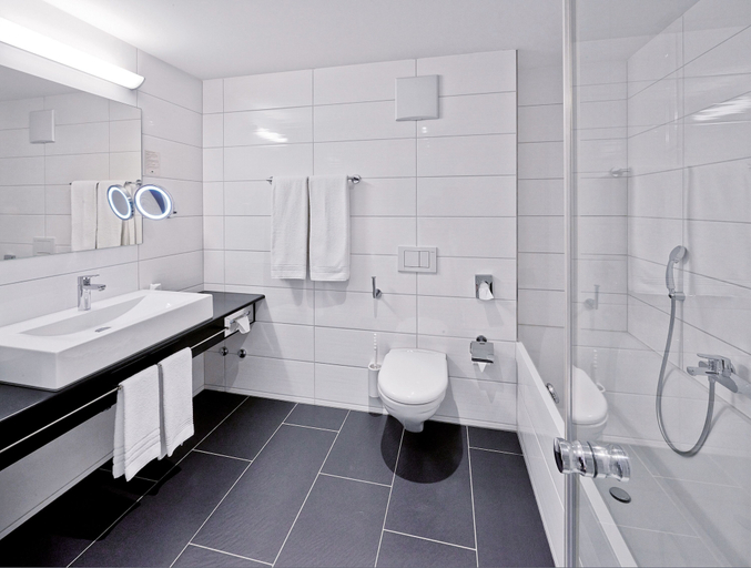 Bathroom 5, Sorell Hotel Tamina Bad Ragaz, Sarganserland