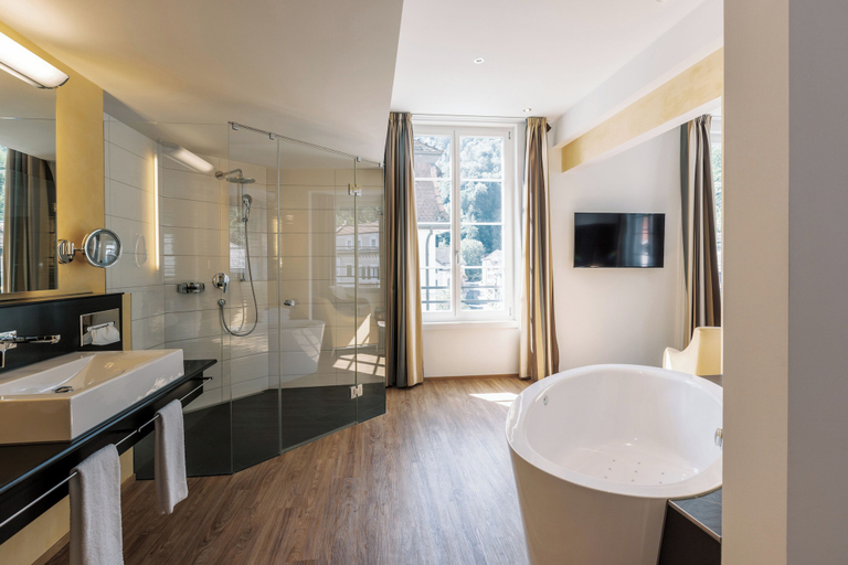 Bathroom 5, Sorell Hotel Tamina Bad Ragaz, Sarganserland