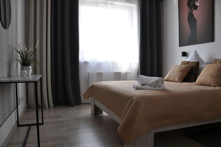Bedroom 2, Q Apart Meta - klimatyzowane apartamenty przy Manufakturze z garazem lub parkingiem Gratis, FV, Łódź