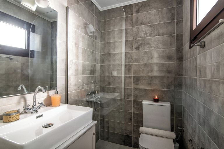 Bathroom, Brand new luxury Villa Dafne Heated pool, Crete