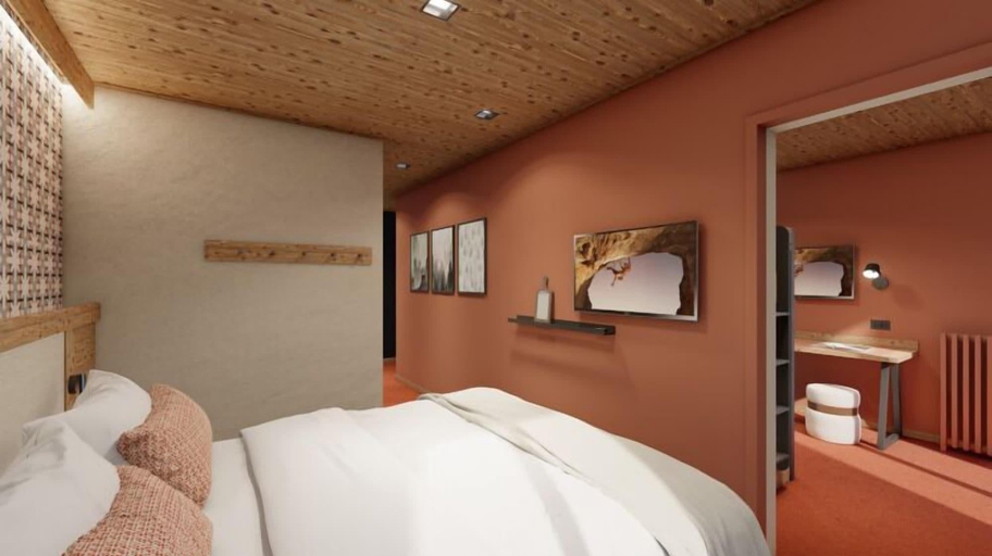 Bedroom 4, HÃ´tel AltÃ© NÃ©vÃ©, Haute-Savoie