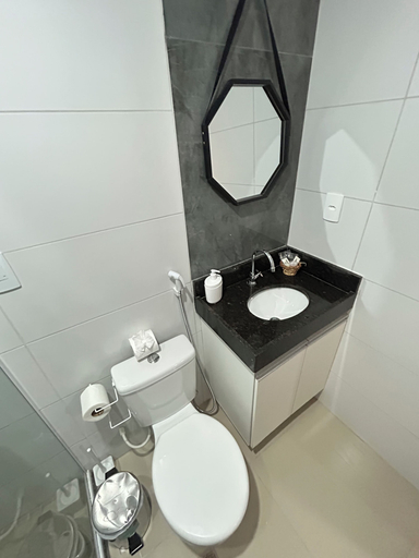 Bathroom 3, Melhores Flats - Paraíso à beira-mar, João Pessoa