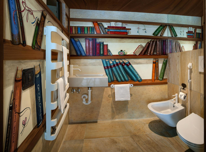 Bathroom 5, Bellevue Hotel & Spa Relais & Chateaux, Aosta