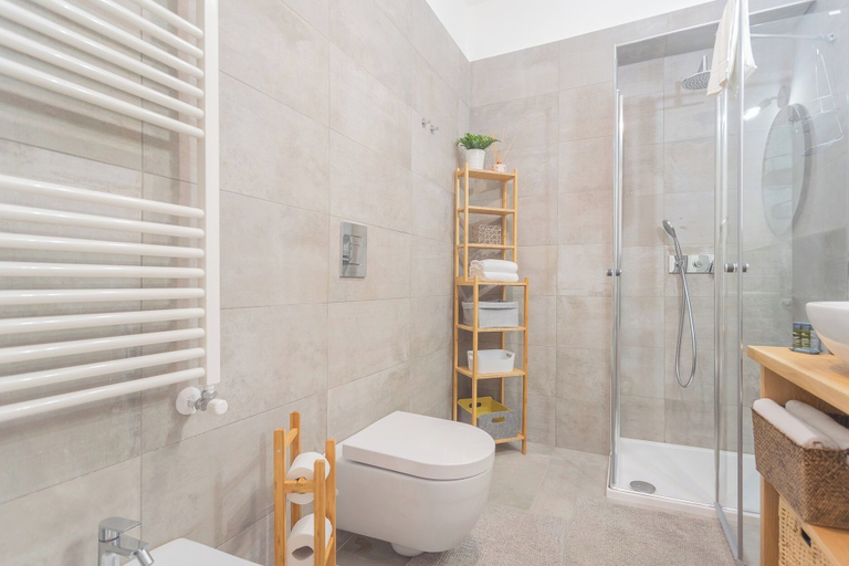 Bathroom 2, Independence Apartment With Balcony by Rent all Como, Como