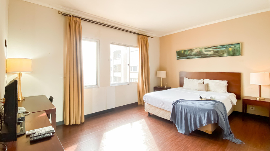 Bedroom 2, 1BR Queen Bed at Ancol Marina Apartment near Dufan By Travelio, North Jakarta