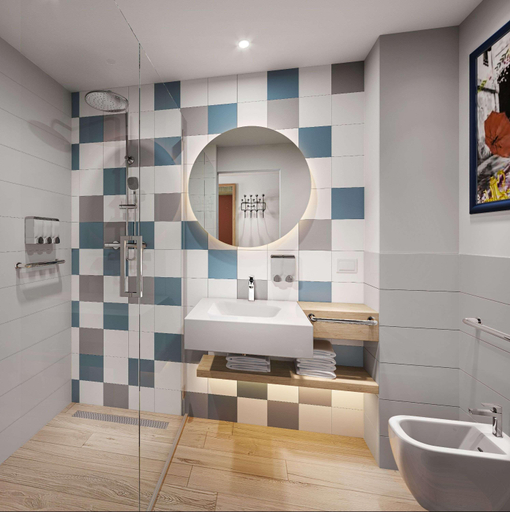 Bathroom, Hampton By Hilton Venice Isola Nuova, Venezia