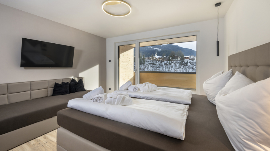 Bedroom 3, Goldhirsch Superior Aparthotel Wagrain, Sankt Johann im Pongau