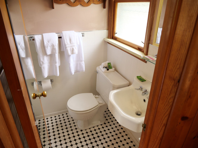 Bathroom 4, Ludington Blue Spruce Inn, Lake Michigan