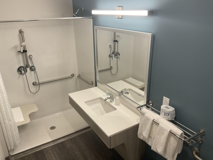 Bathroom 4, Woodspring Suites Dearborn Detroit, Wayne