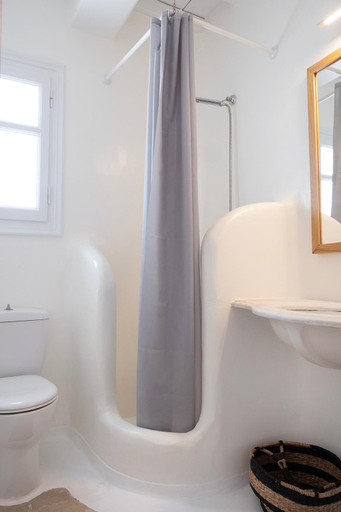Bathroom 4, Mykonian Style w Shared Pool Houses & Nighttime Security Guard, South Aegean