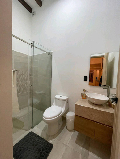 Bathroom, Room 3 for 2 People, Double Bed, Morelia