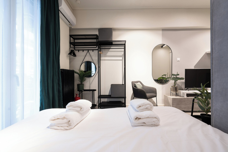 Bedroom 3, Modern Studio, Walking distance to Kolonaki & The Ilisian, Attica