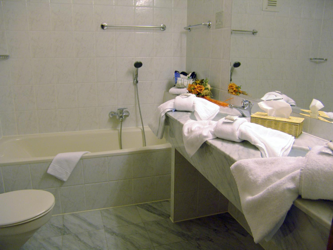Bathroom, Oder-Hotel, Uckermark