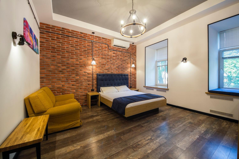 Bedroom, Loft Design Apartments on Desyatynnyi Ln, 7, Shevchenkivs'kyi