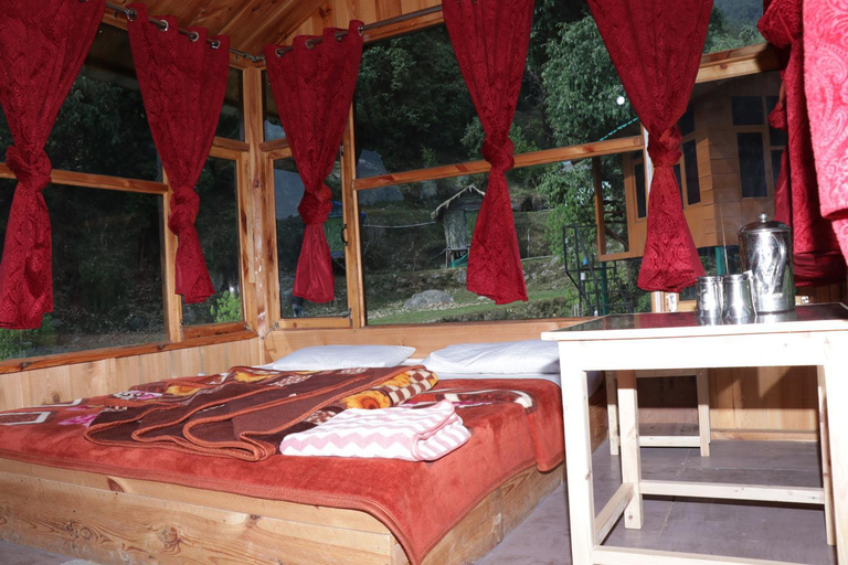 Bedroom 4, Trekking Cougars Huts, Kangra