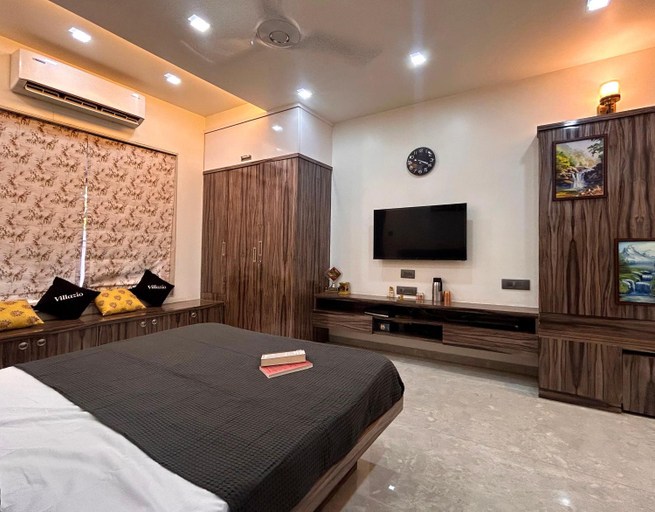Bedroom 3, Zio Kailasa - a getaway amidst greenery, giant cascading pool, peaceful outdoors, Raigarh