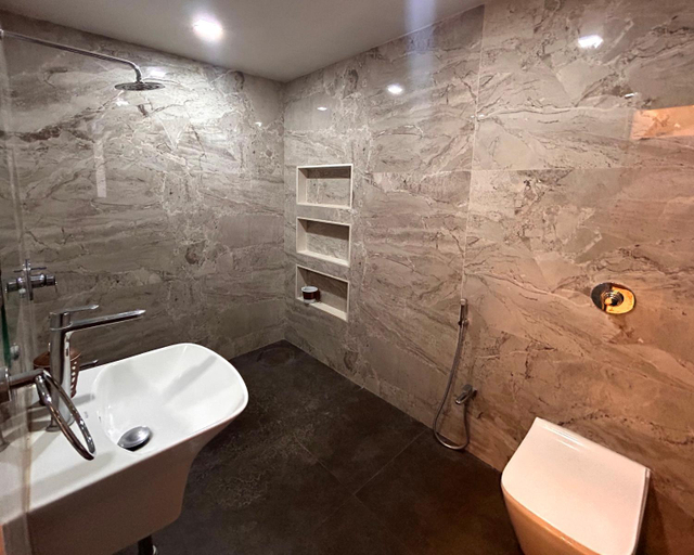 Bathroom 5, Zio Kailasa - a getaway amidst greenery, giant cascading pool, peaceful outdoors, Raigarh