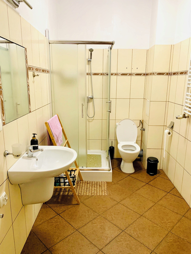 Bathroom 5, Happy House Hostel. Poznan, Poznań City