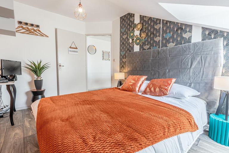 Bedroom 3, L'abstrait Metz Thionville Wifi Un-Sejour-a-Part, Moselle