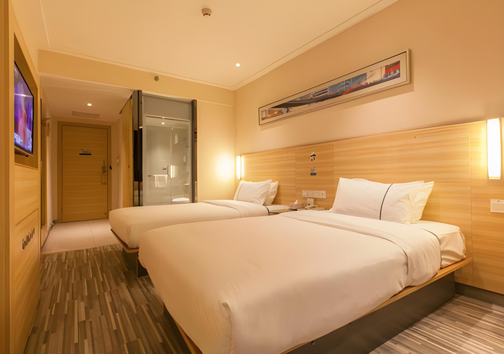 Bedroom 2, City Comfort Inn Wuhan Int Expo Cent Maying Metro, Wuhan
