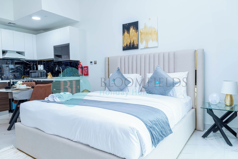 Bedroom, Bloomfields Hidden Gem Studio In Arjan, Dubai