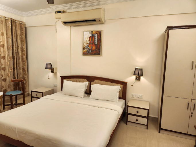 Bedroom 2, Purple Tulips 1 BHK Apartment Vagator Welkin Stays, North Goa