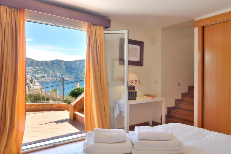 Bedroom, Villa With Enchanting Sea Views And Pool For 7 Guests, Baleares