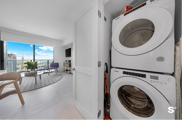 Bathroom 2, Luxe 1-BR with Stunning Downtown Views, Miami-Dade