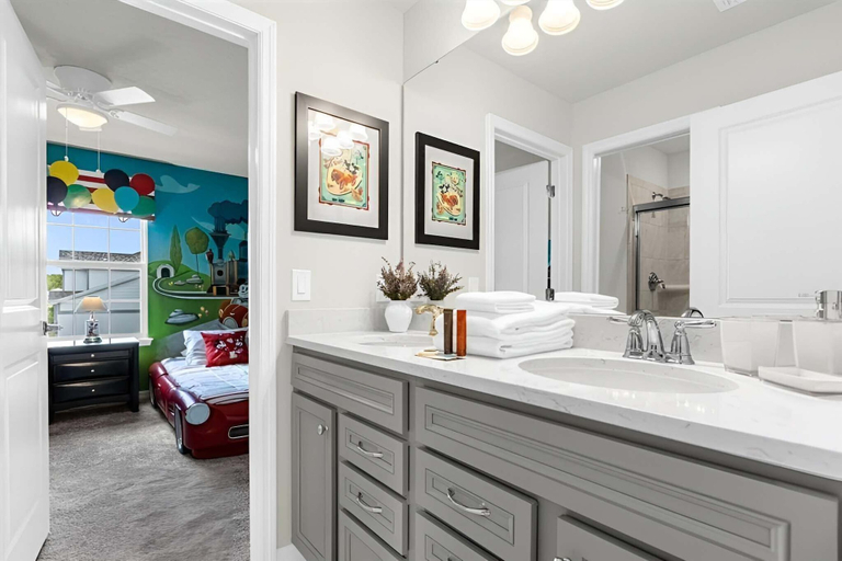 Bathroom 4, Luxury Themed Villa With Pool Near Disney & Attractions, Polk