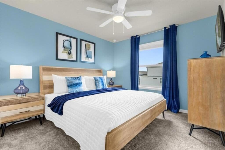 Bedroom 3, Luxury Themed Villa With Pool Near Disney & Attractions, Polk