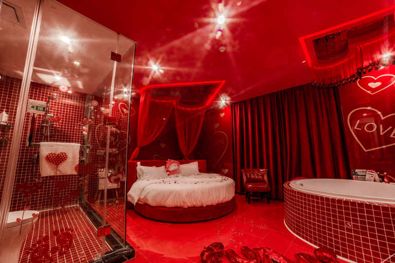 Bedroom 2, Ou Boya Theme Hotel, Gongqingcheng, Jiujiang