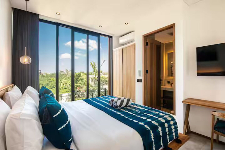 Bedroom 3, Villa Noma 1 - Stylish 5BR Villa, 200m from Beach in Canggu, Badung