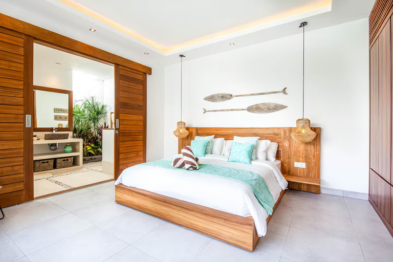 Bedroom 3, Villa Carpe Diem - Luxurious 4BR Haven, Steps to Finns Beach, Canggu, Badung
