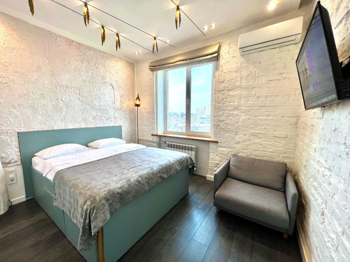 Bedroom 2, Kyiv Panorama Apartments near Gulliver, Pechers'kyi