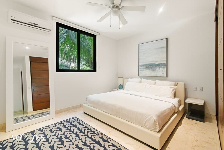 Bedroom 3, 2 Br. Luminous and Spacious Pool View Apt, Cozumel