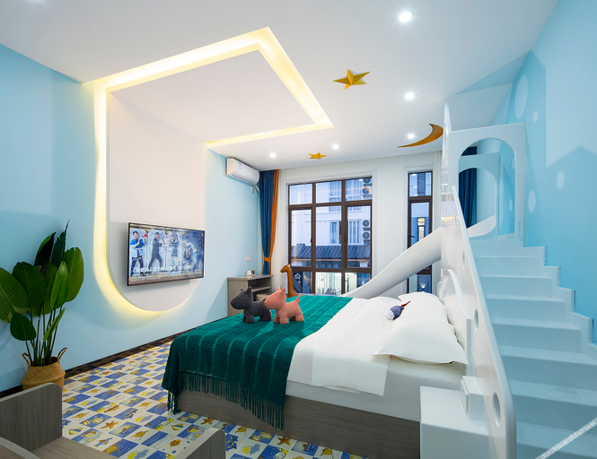 Bedroom 2, Sanya not late hostel(Haitang Bay Duty Free City Store), Sanya