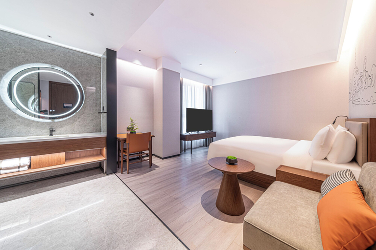 Bedroom 2, UrCove by Hyatt Lanzhou Xiguan Cross Zhongshan Bridge, Lanzhou