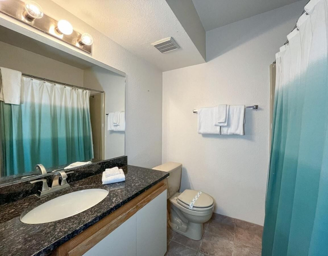 Bathroom 2, 7 guests 2BR 2BA, Iron