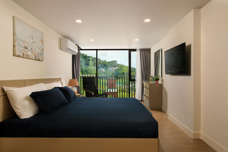 Bedroom 3, The Aristo by Holy Cow, 4-BR loft, 150 m2, pool view, Phuket Island